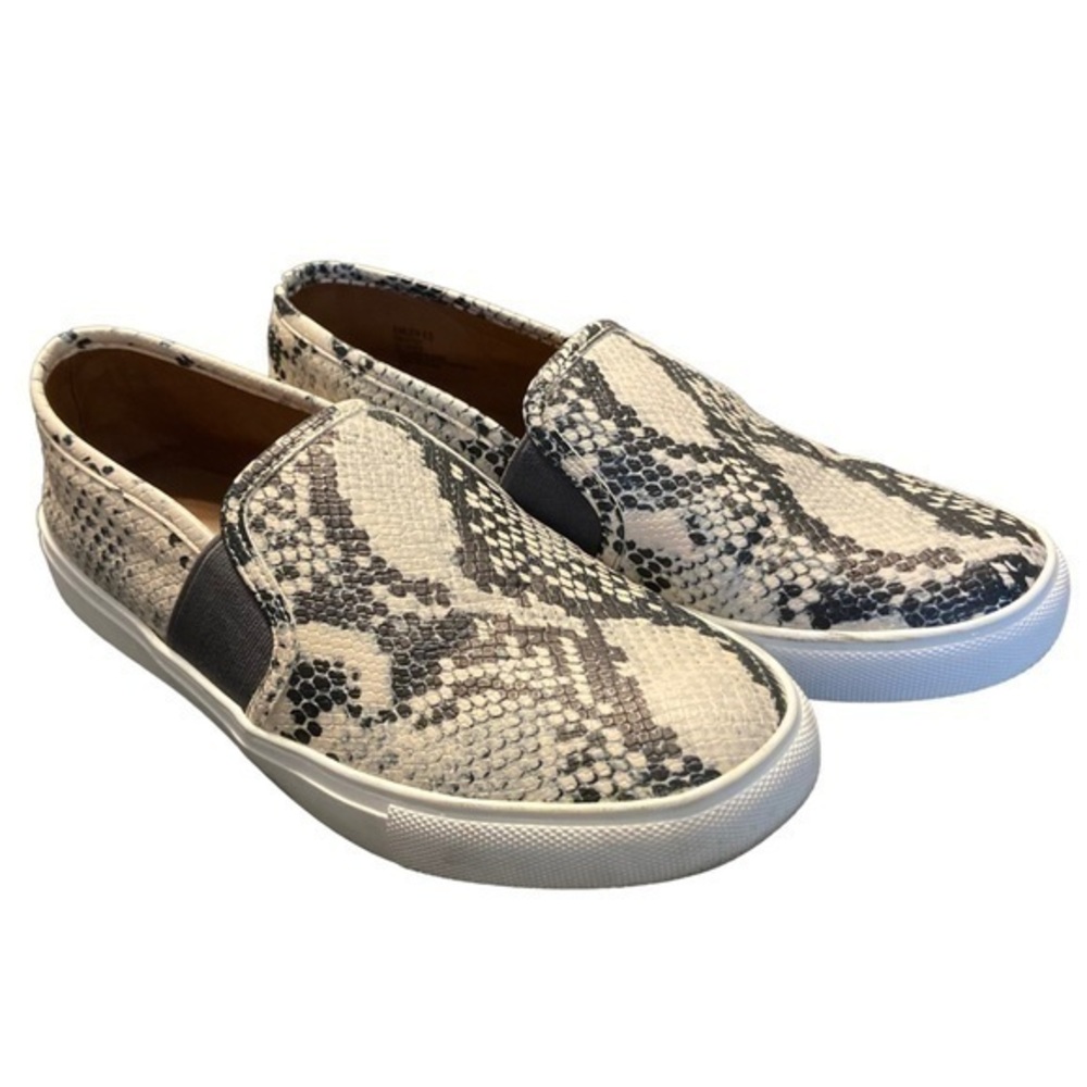 Steve Madden Emlen Slide On Snake-Print Sneakers Size 8.5